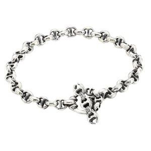 HOORSENBUHS DIAMOND & STERLING SILVER OPEN LINK BRACELET - Retail $850